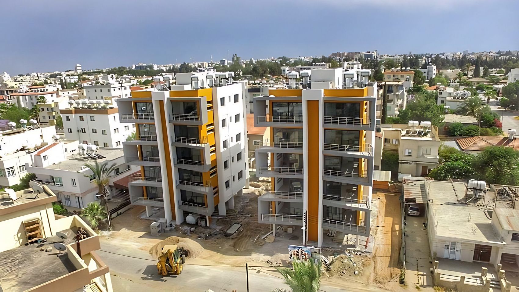Doğyap şantiyesinin havadan görünümü